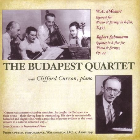 Cover for Budapest String Quartet · Quartet &amp; Quintets Music &amp; Arts Klassisk (CD) (2006)