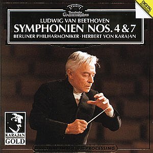 Cover for Beethoven / Karajan / Bpo · Symphonies 4 &amp; 7 (CD) (1993)
