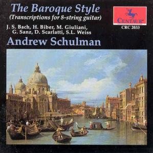 Cover for Schulman · Baroque Style (CD) (1995)