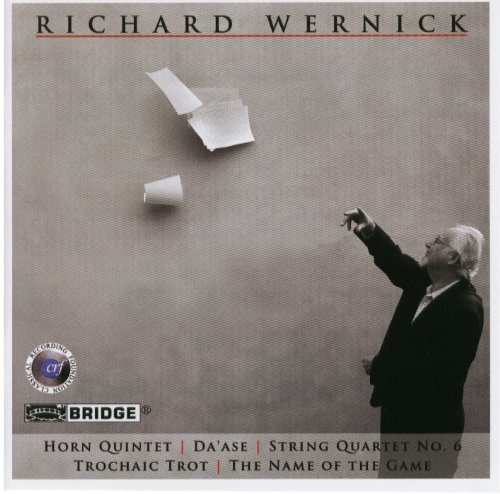 Cover for Wernick / Starobin / Int'l Contemporary Ensemble · Music of Richard Wernick (CD) (2009)