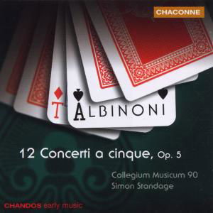 Albinoni  12 Concerti A Cinque - Collegium Musicum 90standage - Musik - CHACONNE - 0095115066324 - 2. oktober 2000