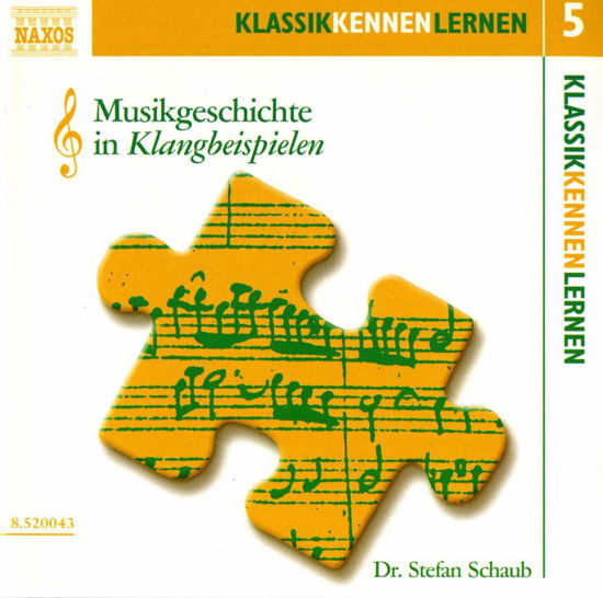Cover for Stefan Schaub · Musikgeschichte-klangbeispiele (CD) (2012)