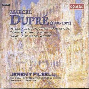 Cover for Dupre / Filsell · Complete Organ Works 8: Psalm Xviii / Vision Op 44 (CD) (2000)