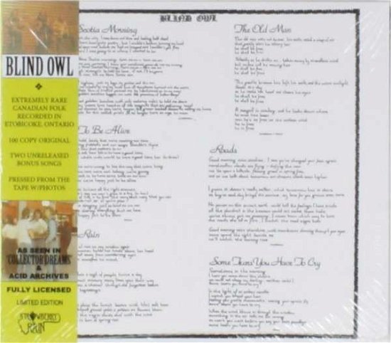 Cover for Blind Owl (CD) [Bonus Tracks, Limited edition] (2014)