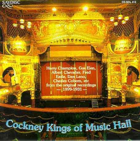 Cover for Cockney Kings of Music Hall / Various (CD) (1995)