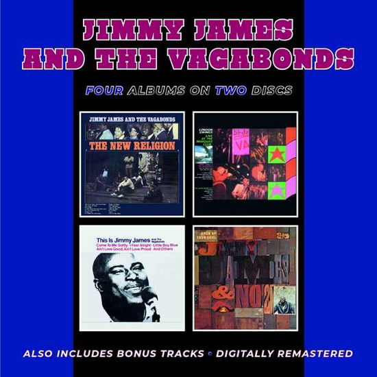 Cover for Jimmy James &amp; the Vagabonds · The New Religion / London Swings Live At The Marquee Club / This Is Jimmy James And The Vagabonds / Open Up Your Soul Plus Bonus Tracks (CD) (2020)