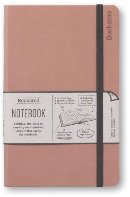 Cover for Bookaroo Notebook (A5) Journal - Blush (Paperback Book) (2024)