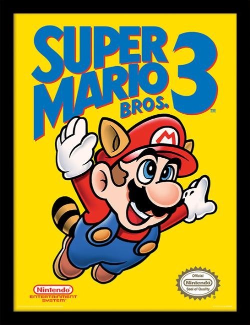 SUPER MARIO BROS. 3 - Nes Cover - Collector Print - Super Mario Bros. 3 - Merchandise -  - 5050293188324 - 