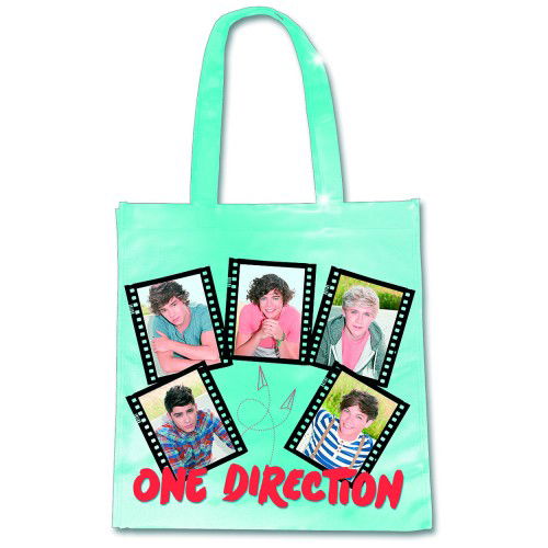 One Direction Eco Bag: Film Strips - One Direction - Produtos - Global - Accessories - 5055295332324 - 24 de março de 2014