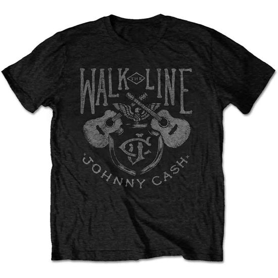 Johnny Cash Unisex T-Shirt: Walk The Line - Johnny Cash - Mercancía - MERCHANDISE - 5056170687324 - 20 de diciembre de 2019
