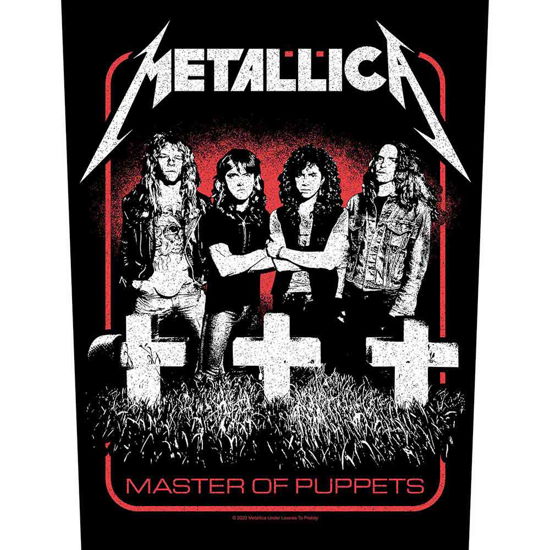 Metallica Back Patch: Master Of Puppets Band - Metallica - Koopwaar - Razamataz - 5056365720324 - 20 januari 2023