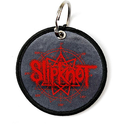 Slipknot Keychain: Logo & Nonagram (Double Sided Patch) - Slipknot - Gadżety -  - 5056368604324 - 