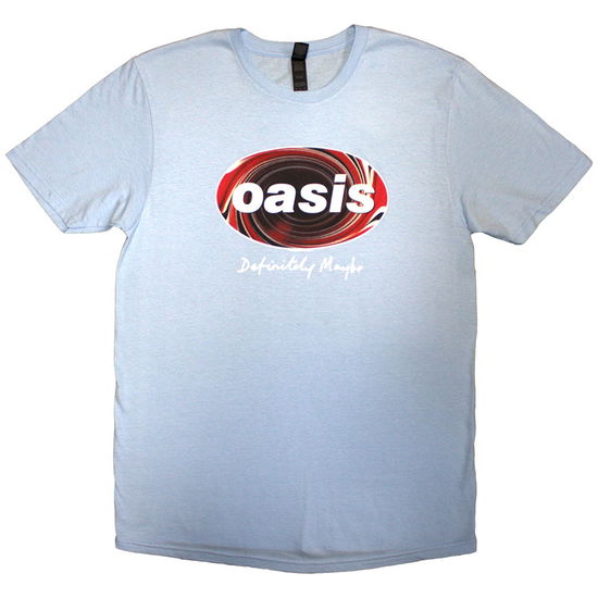 Oasis Unisex T-Shirt: Definitely Maybe Union Jack Oval - Oasis - Produtos -  - 5056821082324 - 15 de novembro de 2024