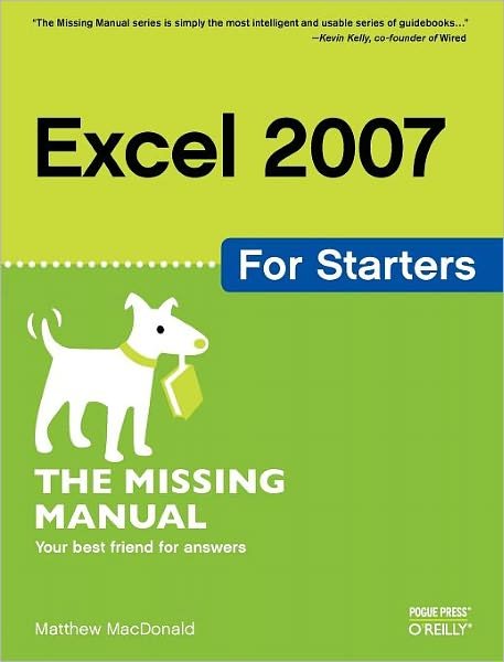 Cover for Matthew MacDonald · Excel 2007 for Starters (Paperback Book) (2007)
