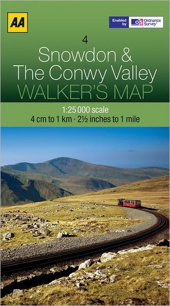 Cover for AA Publishing · Snowdon and The Conwy Valley - Walker's Map (Landkart) (2012)
