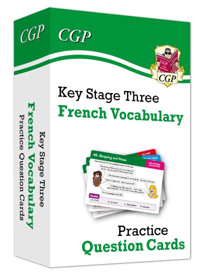 Cover for CGP Books · KS3 French: Vocabulary Practice Question Cards - CGP KS3 Question Cards (Hardcover Book) (2020)