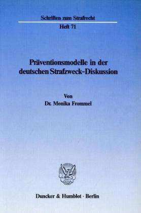 Cover for Frommel · Präventionsmodelle in der deuts (Book) (1987)