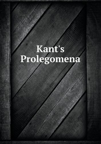 Cover for Bax Ernest Belfort · Kant's Prolegomena (Paperback Book) (2013)