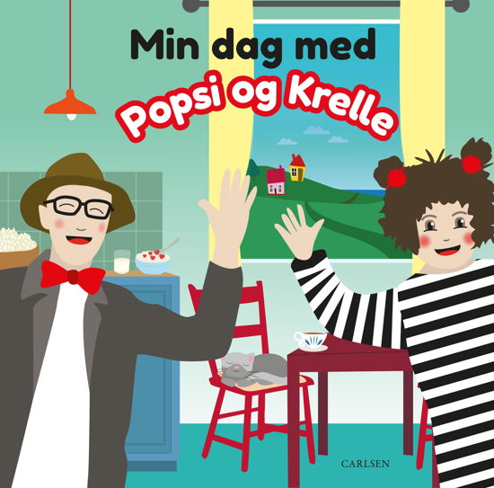 Popsi og Krelle · Popsi og Krelle: Min dag med Popsi og Krelle (Cardboard Book) [1. wydanie] (2024)