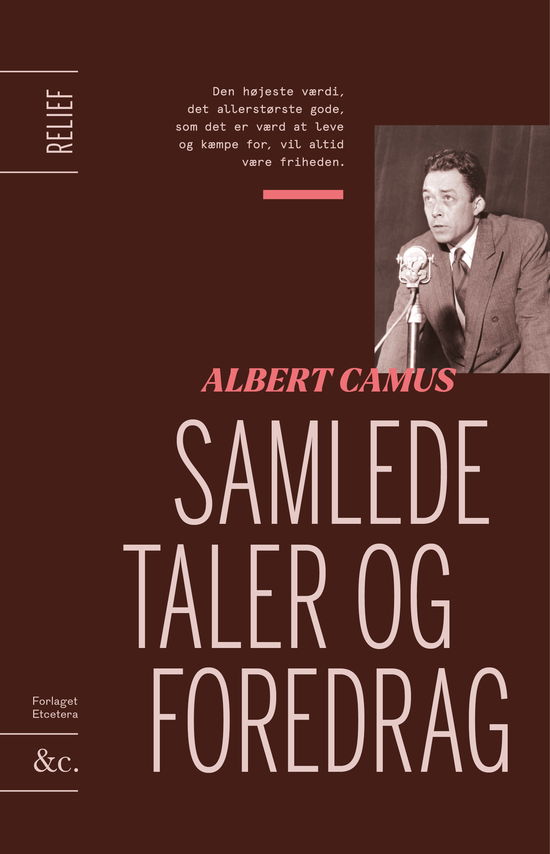 Cover for Albert Camus · Samlede taler og foredrag (Sewn Spine Book) [1st edition] (2025)