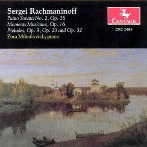 Piano Sonata No 2 Op 36 / Moments Musicaux Op 16 - Rachmaninoff / Mihailovich - Musique - CTR - 0044747248325 - 27 février 2001