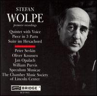 Quintet with Voice - Wolpe / Serkin / Knussen - Musiikki - BRIDGE - 0090404904325 - maanantai 13. helmikuuta 1995