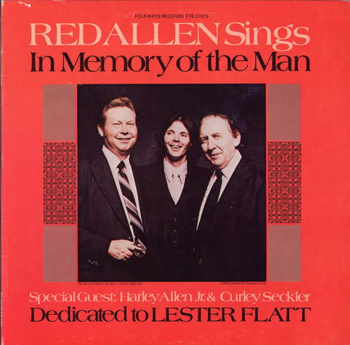 Cover for Red Allen · In Memory of the Man: Dedicated to Lester Flatt (CD) (2012)
