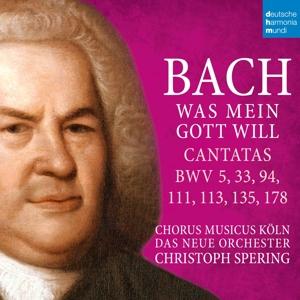 Cover for Christoph Spering · Bach: Was Mein Gott Will - Cantatas Bwv 5, 33, 94, 111, 113, 135, 178 (CD) (2023)