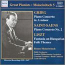 Cover for Moiseiwitsch / Grieg / Liszt / Saint-saens · Great Pianists: Moiseiwitsch (CD) (2002)