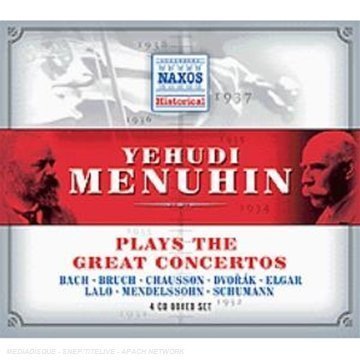 Menuhin Plays Great Concertos - Menuhin Plays Great Concertos - Musiikki - Naxos Historical - 0636943340325 - tiistai 18. tammikuuta 2005