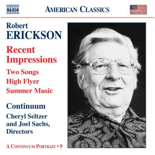 Cover for Continuum · Ericksonorchestralchamber Vocal (CD) (2007)