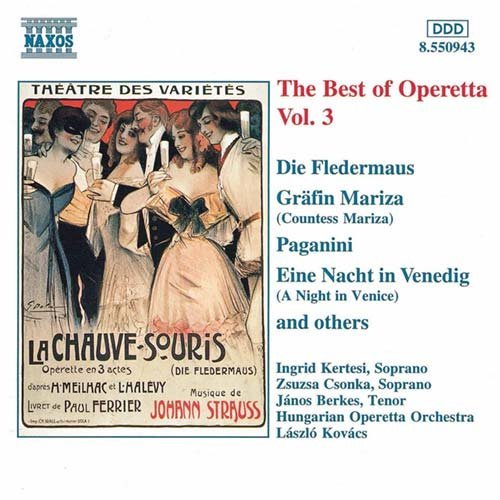 Best of Operetta Vol. 3 - Kertesi / Csonka / Berkes/+ - Musikk - CLASSICAL - 0730099594325 - 4. februar 1997
