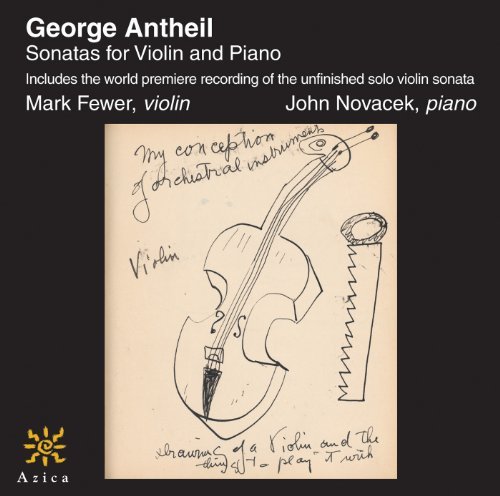Cover for Antheil / Fewer / Novacek · Sonatas for Violin &amp; Piano (CD) (2011)