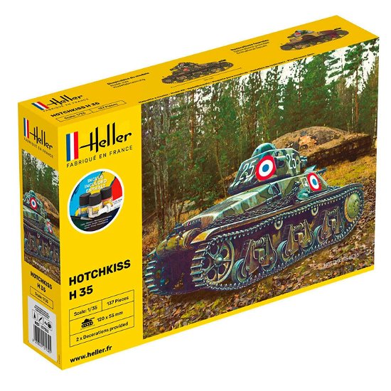 1/35 Starter Kit Hotchkiss H 35 - Heller - Merchandise - MAPED HELLER JOUSTRA - 3279510571325 - 