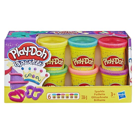 Play-Doh: 6 Vasetti Sparkle - Hasbro - Merchandise - Hasbro - 5010993544325 - 7 februari 2019