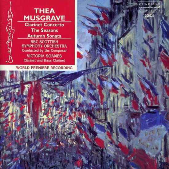 Cover for Musgrave, Thea / Victoria Soames / Bbc Scottish Symphony Orchestra · Musgrave: Clarinet Concerto, The Seasons &amp; Autumn Sonata (CD) (2001)