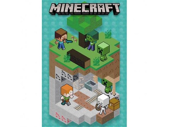 Cover for Großes Poster · MINECRAFT - Poster Into the mine (91.5x61) (Legetøj) (2019)