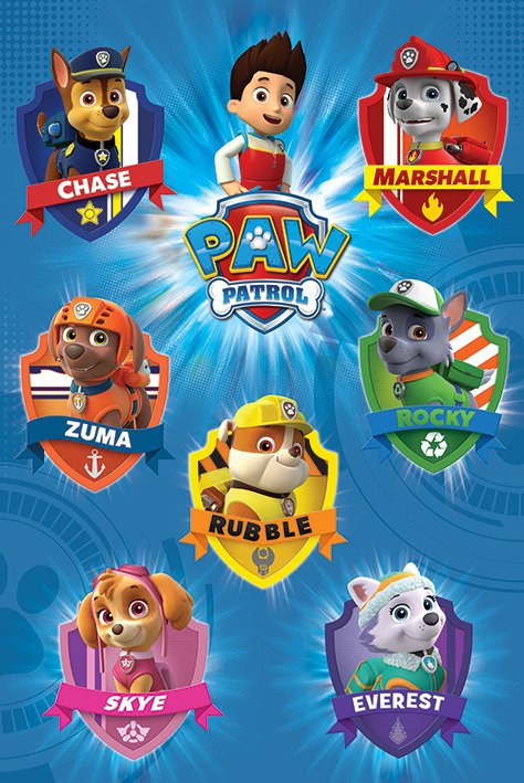 Cover for Paw Patrol: Pyramid · PAW PATROL - Crest - Poster 61 x 91cm (Toys)