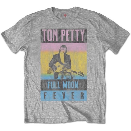 Cover for Tom Petty &amp; The Heartbreakers · Tom Petty &amp; The Heartbreakers Unisex T-Shirt: Full Moon Fever (Soft Hand Inks) (T-shirt) [size S] [Grey - Unisex edition]