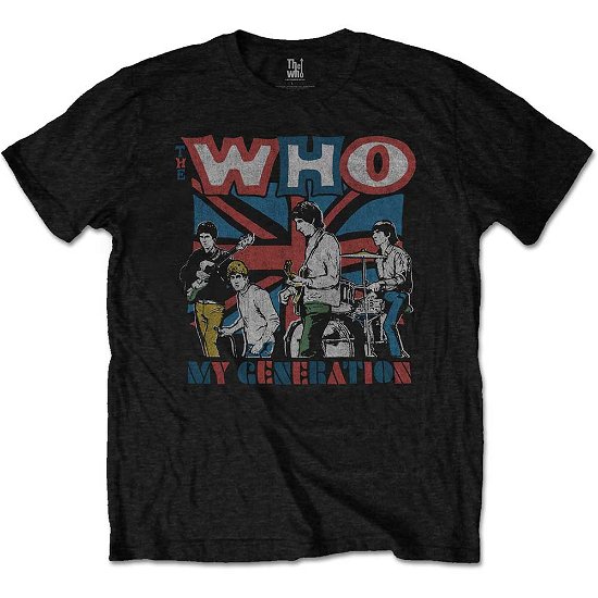 The Who Unisex T-Shirt: My Generation Sketch - The Who - Gadżety -  - 5056170635325 - 