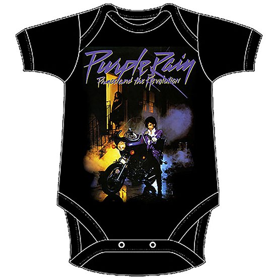 Cover for Prince · Prince Kids Baby Grow: Purple Rain (0-3 Months) (Bekleidung) [size 0-6mths] [Black - Kids edition]