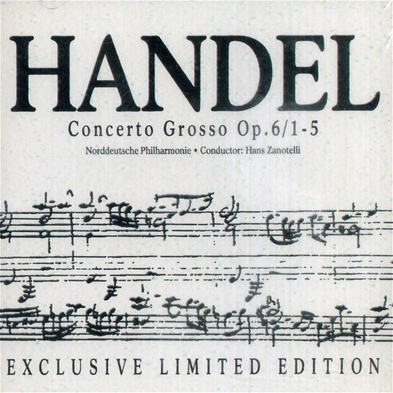 Cover for Handel · Concerto Grosso Op.6/1-5 (CD)