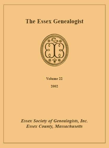 Cover for Inc Essex Society of Genealogists · The Essex Genealogist, Volume 22, 2002 (Paperback Bog) (2009)