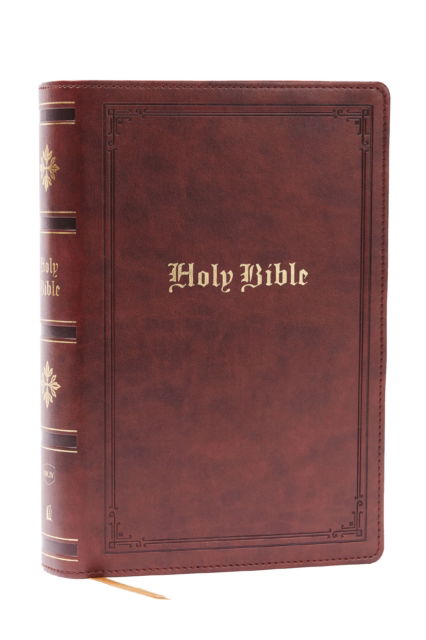 Cover for Thomas Nelson · NKJV Bible: Personal Size Giant Print, Brown Leathersoft, Holy Bible, Red Letter, Comfort Print: New King James Version (Lederbuch) (2025)