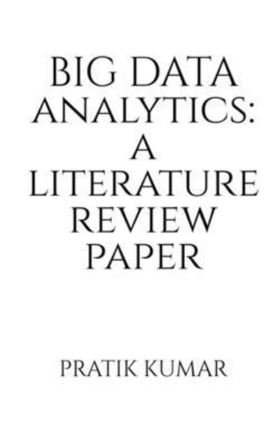Cover for Pratik Kumar · Big Data Analytics (Book) (2021)
