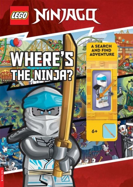 Cover for Lego® · LEGO® NINJAGO®: Where’s the Ninja? A Search and Find Adventure (with Zane minifigure) - LEGO® Minifigure Activity (Pocketbok) (2024)