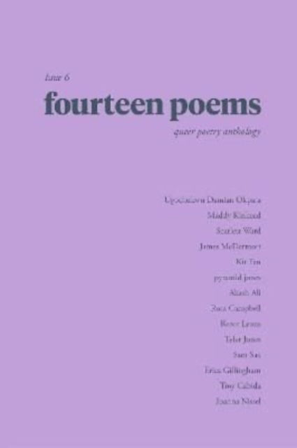 Fourteen Poems: Issue 6 -  - Książki - Fourteen Publishing - 9781838394325 - 24 listopada 2021