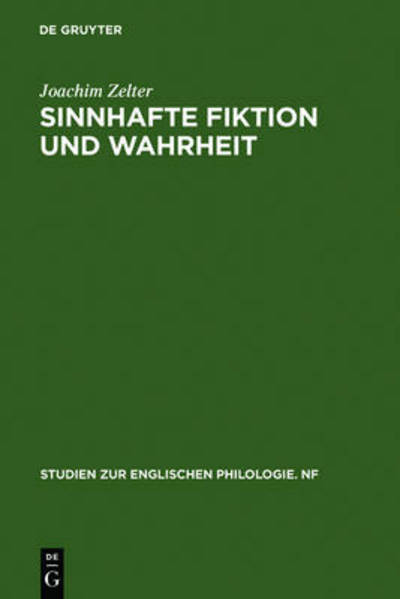 Cover for Joachim Zelter · Sinnhafte Fiktion Und Wahrheit (Hardcover Book) (1994)