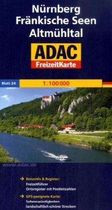 Cover for ADAC Verlag · ADAC Freizeitkarte: Nürnberg, Fränkische Seen, Altmühltal (Hardcover Book) (2008)