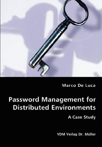 Cover for Marco De Luca · Password Management for Distributed Environments (Paperback Book) (2008)